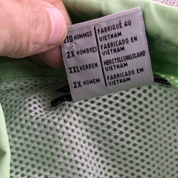 Columbia Mens PFG Fishing Shirt Size XXL Outdoors Activewear Green Short Sleeve - Picture 15 of 16